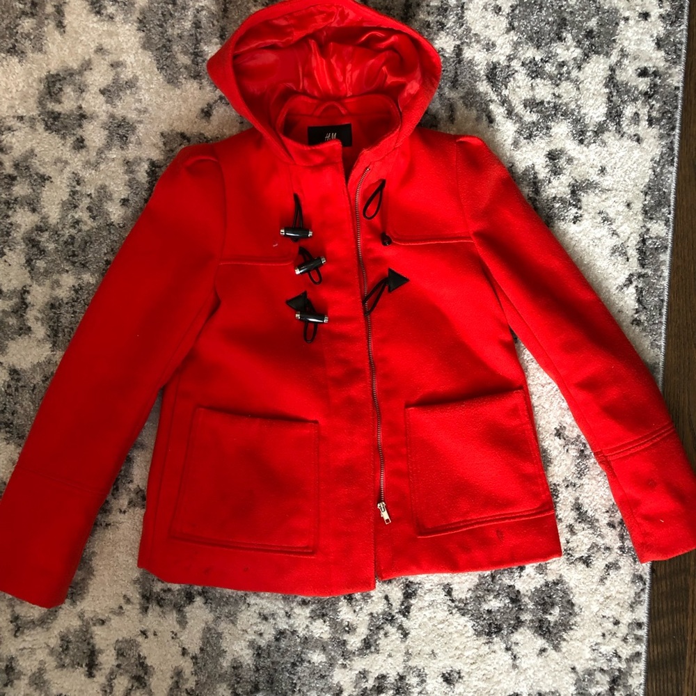 H&M Red/Orange Coat